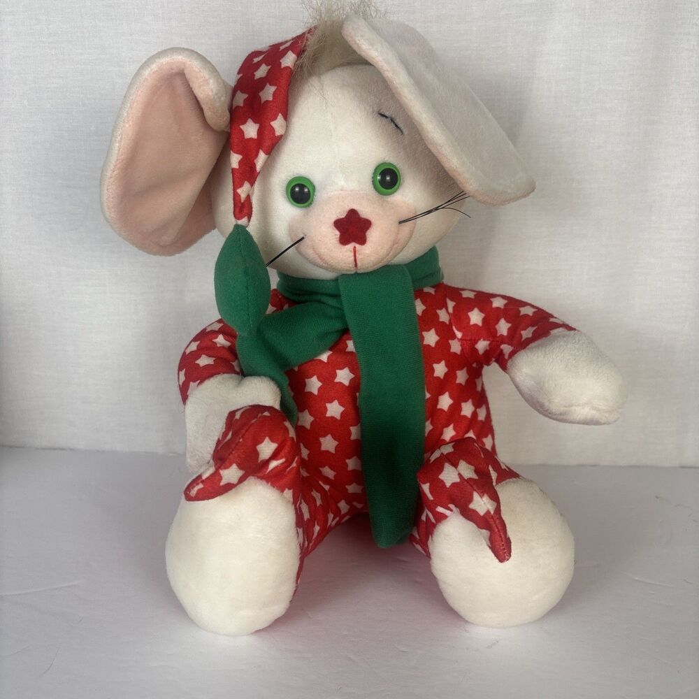 Starwink Christmas Mouse Plush 1991 Venture 13”